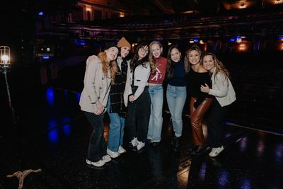 Zooey Deschanel and Jonathan Scott  Visit Back to the Future on Broadway  Photo