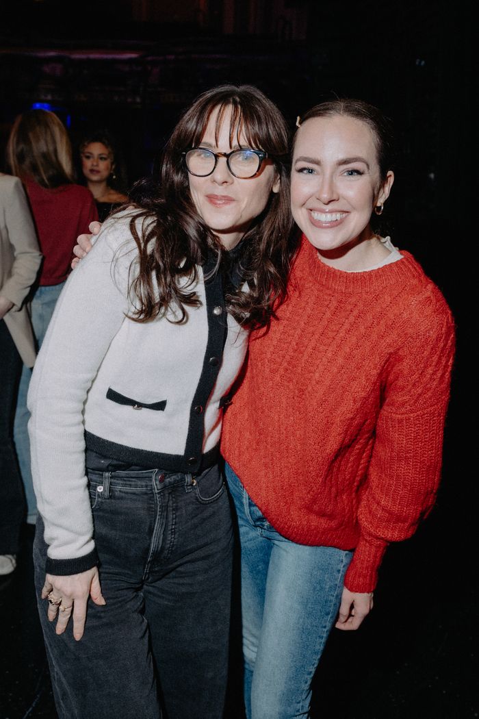 Photos: Zooey Deschanel and Jonathan Scott Visit BACK TO THE FUTURE on Broadway — photo 6 of 9