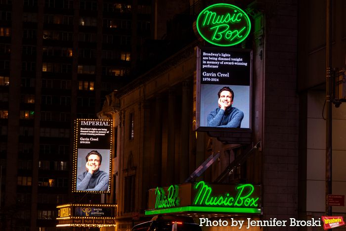 Photos: Broadway Marquees Dim In Honor Of Gavin Creel — photo 1 of 9