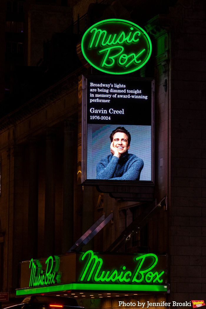 Photos: Broadway Marquees Dim In Honor Of Gavin Creel — photo 2 of 9