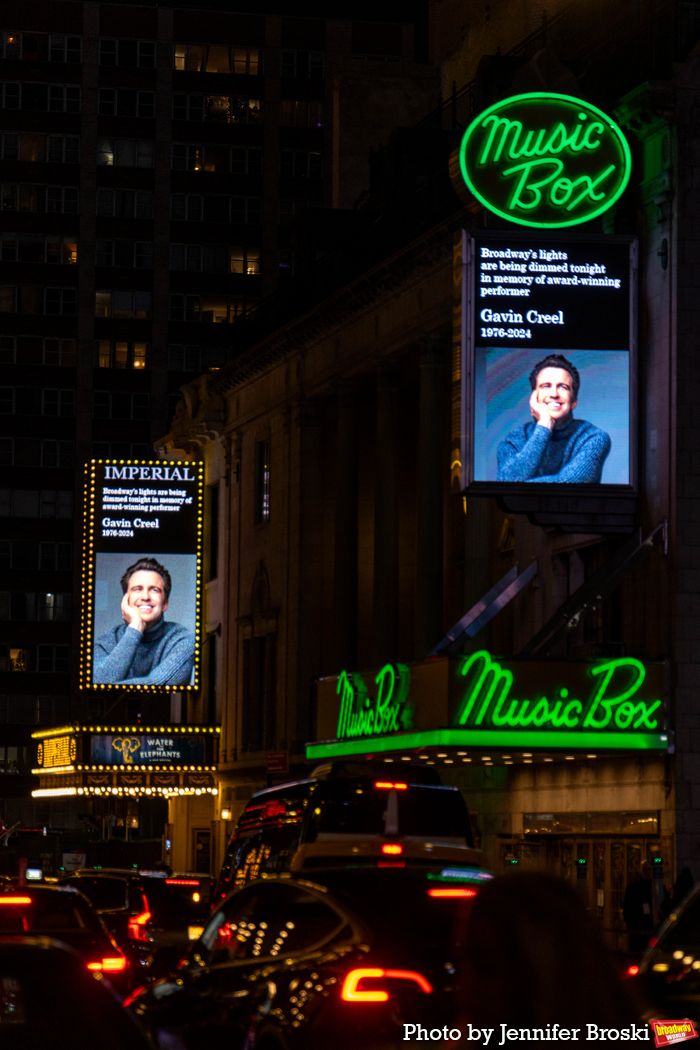 Photos: Broadway Marquees Dim In Honor Of Gavin Creel — photo 3 of 9