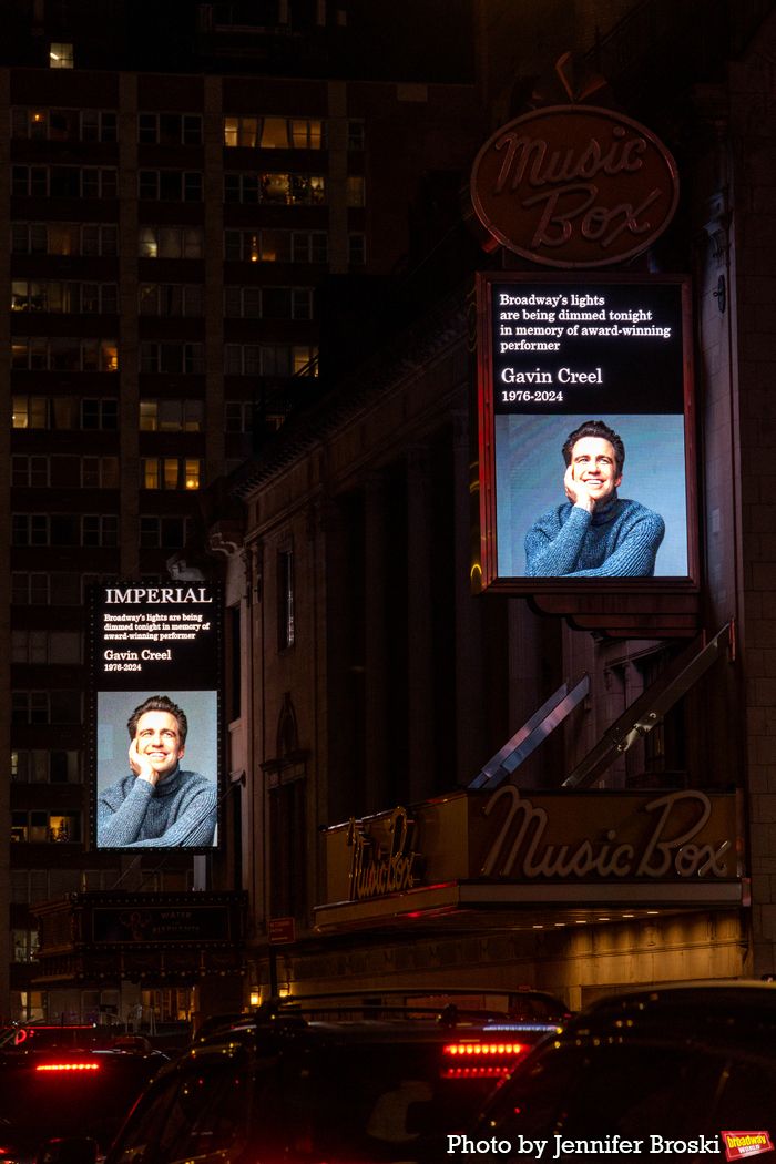 Photos: Broadway Marquees Dim In Honor Of Gavin Creel — photo 4 of 9