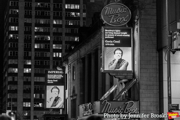 Photos: Broadway Marquees Dim In Honor Of Gavin Creel — photo 5 of 9