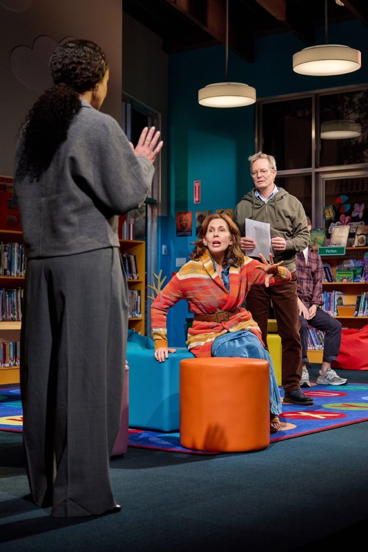 Amber Gray, Jessica Hecht, and Bill Irwin at 
