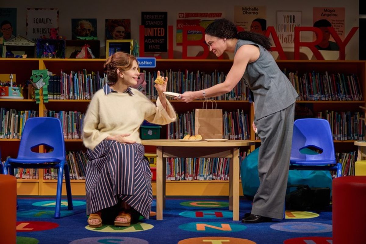 Jessica Hecht and Amber Gray at 