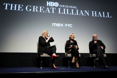 Mara Webster (Moderator), Jessica Lange and Michael Cristofer (Director) Photo