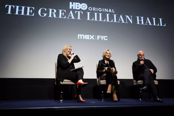 Mara Webster (Moderator), Jessica Lange and Michael Cristofer (Director) Photo