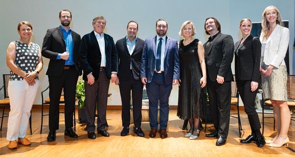 Heather Young, Head Coach Women’s Golf FAU; Lucas Sanchez, Principal Timpani, Palm  Photo