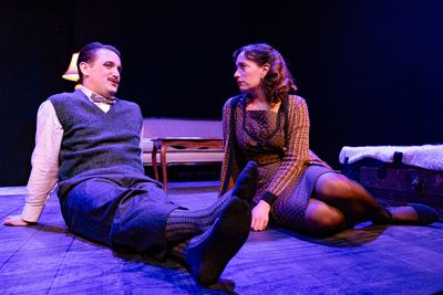 Grant Carriker (Gregor Bazwald), Katherine Schwartz (Agnes Eggling) Photo