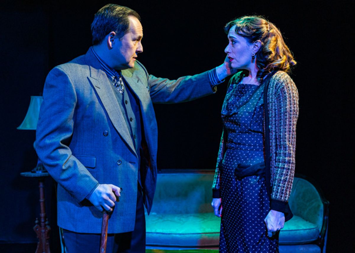 Ben Veatch (Gottfried Swetts), Katherine Schwartz (Agnes Eggling) at 