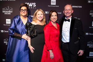 Annette Tanner, Board Chair Elizabeth Faulkner with Honoree Christine Duffy and Chris Photo