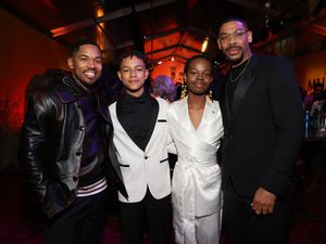 HOLLYWOOD, CALIFORNIA - DECEMBER 09: (L-R) Kelvin Harrison Jr., Theo Somolu, Braelyn Rankins and Aaron Pierre attend the world premiere of Disney's Mufasa: The Lion King at the Dolby Theatre in Hollywood, California on December 09, 2024. (Photo by Rodin Eckenroth/Getty Images for Disney) @ BroadwayWorld HOLLYWOOD, CALIFORNIA - DECEMBER 09: (L-R) Kelvin Harrison Jr., Theo Somolu, Braelyn Photo