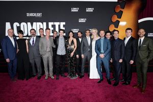 Matthew Greenfield, Eriko Hatsune, James Mangold, Edward Norton, Timothée Chalamet, Monica Barbaro, Alex Heineman, Elle Fanning, Boyd Holbrook, Nick Pupo, Scoot McNairy, Will Harrison, Fred Berger and guests @ BroadwayWorld Matthew Greenfield, Eriko Hatsune, James Mangold, Edward Norton, Timothée Chalamet, Photo