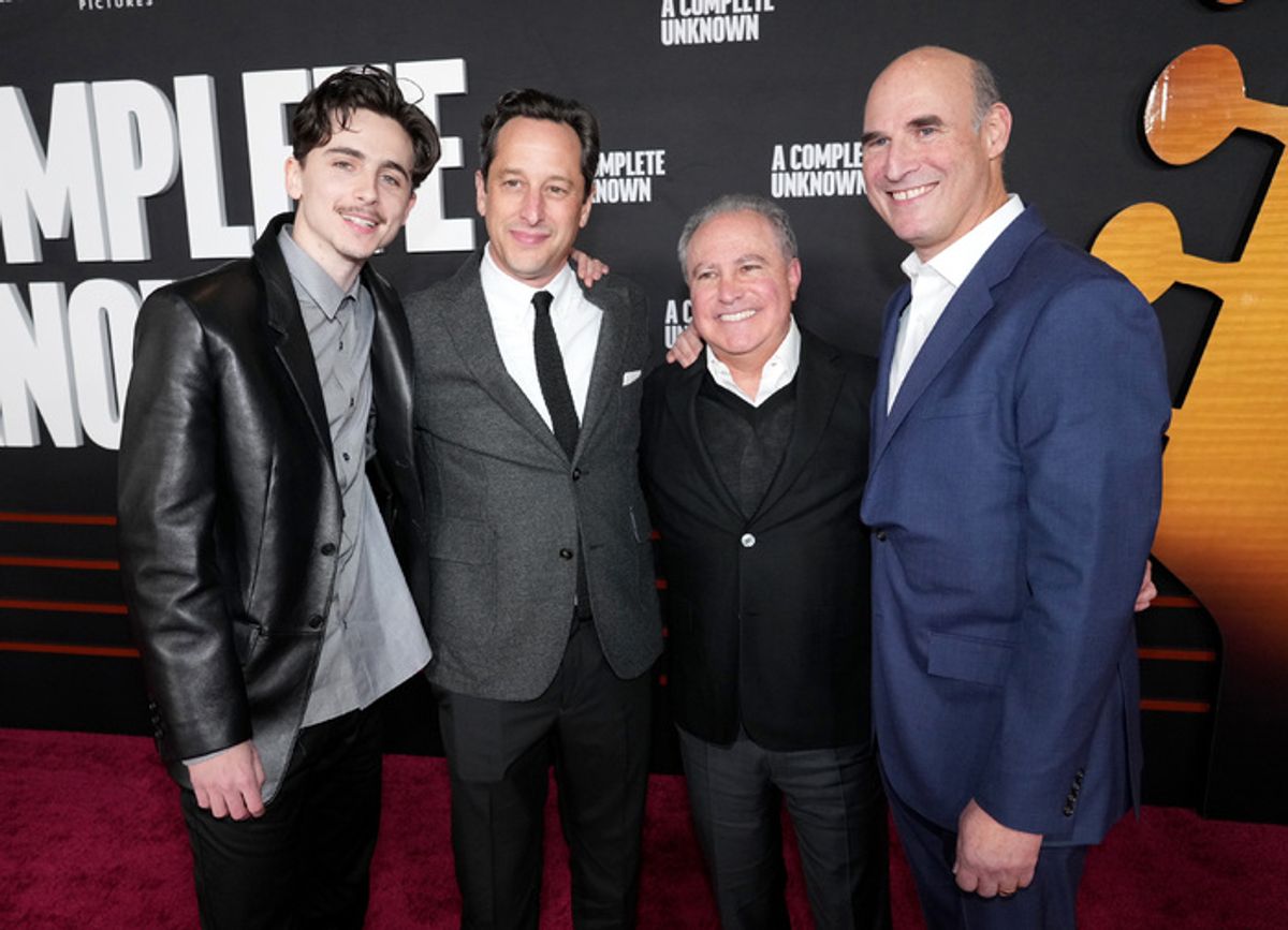 Timothée Chalamet, David Greenbaum, Alan Bergman and Matthew Greenfield at 