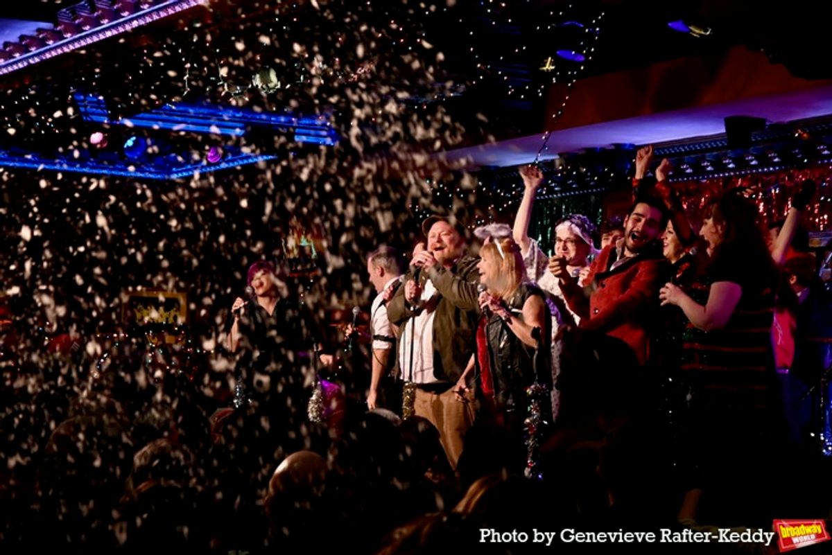 It snowed at 54 Below on The Cast of the 14th Annual Joe Iconis Christmas Extravaganza at 