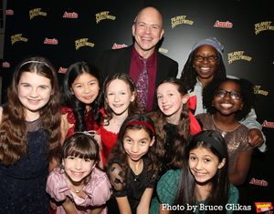 Chris Swan, Hazel Vogel, Whoopi Goldberg & The Cast of "Annie" Photo