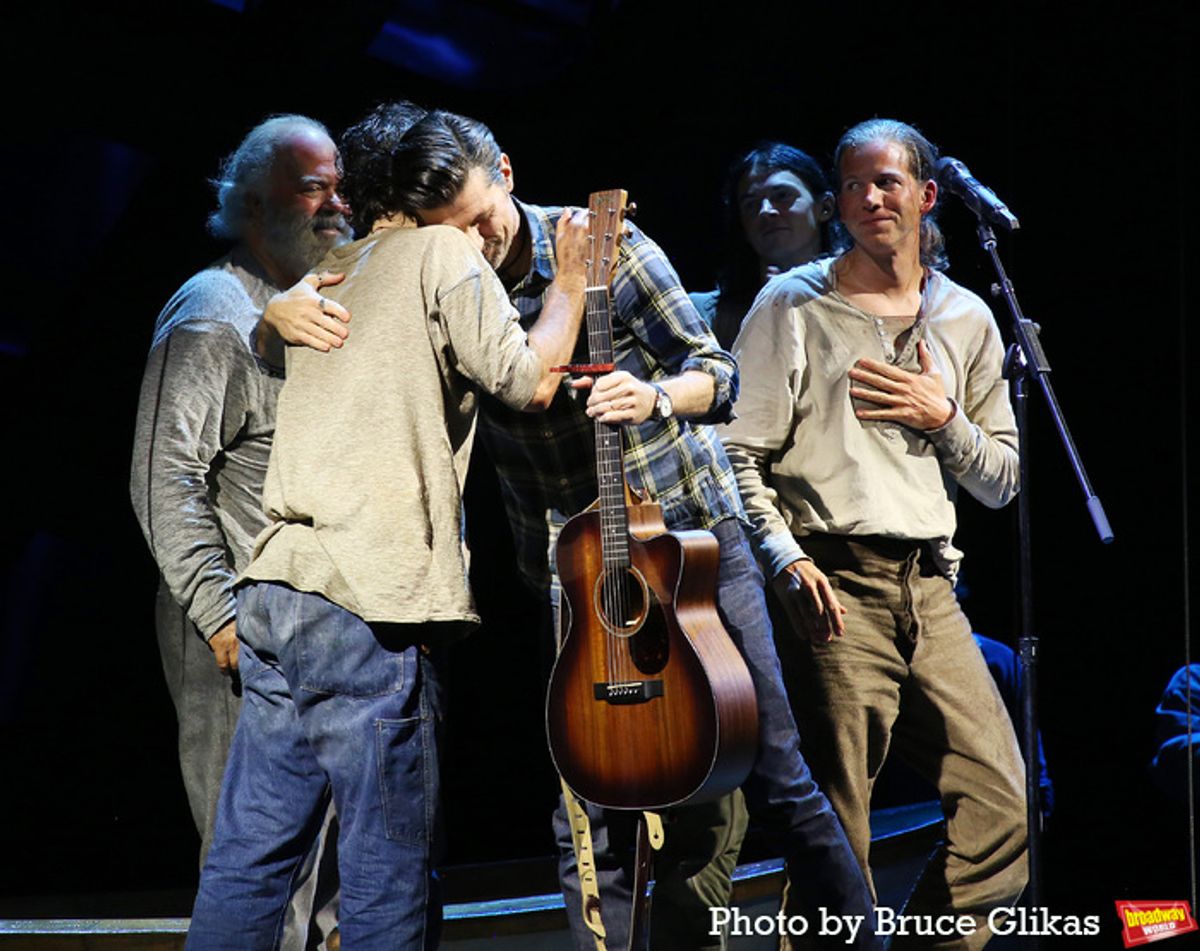 John Gallagher Jr., Seth Avett, Adrian Blake Enscoe and Stark Sands  at 