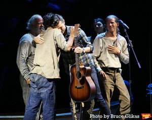 John Gallagher Jr., Seth Avett, Adrian Blake Enscoe and Stark Sands @ BroadwayWorld John Gallagher Jr., Seth Avett, Adrian Blake Enscoe and Stark Sands Photo