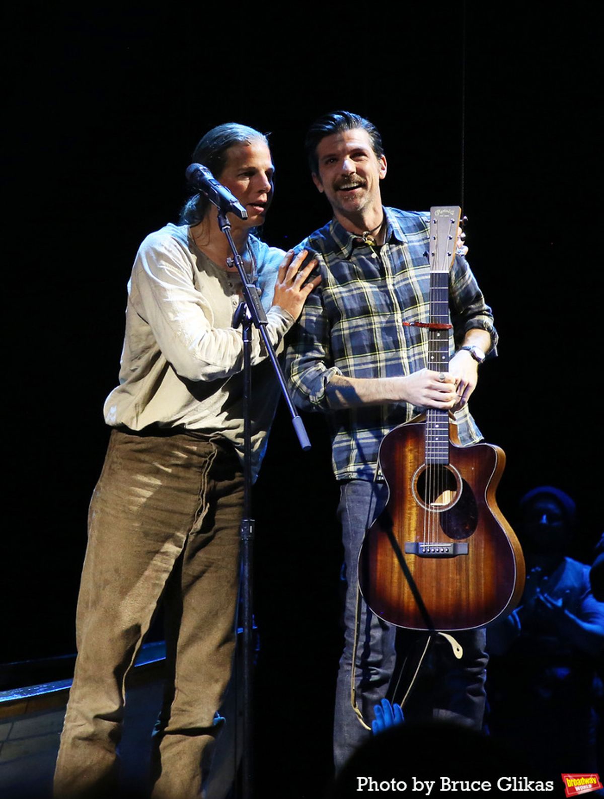 Stark Sands and Seth Avett  at 