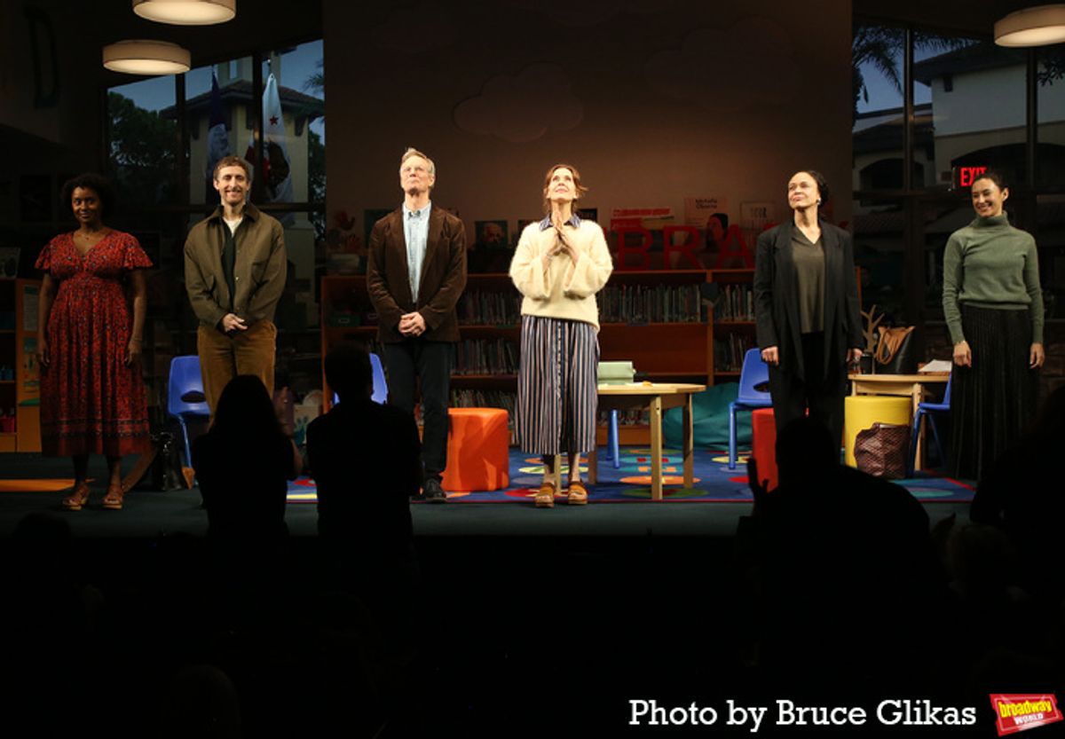 Eboni Flowers, Thomas Middleditch, Bill Irwin, Jessica Hecht, Amber Gray and Chelsea Yakura-Kurtz  at 