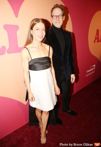 Genevieve Angelson and Set Designer David Korins Photo
