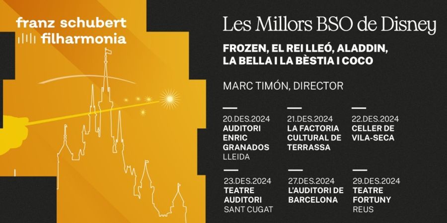 La Filharmonia de Franz Schubert lleva LES MILLORS BSO DE DISNEY por Cataluña estas navidades Image