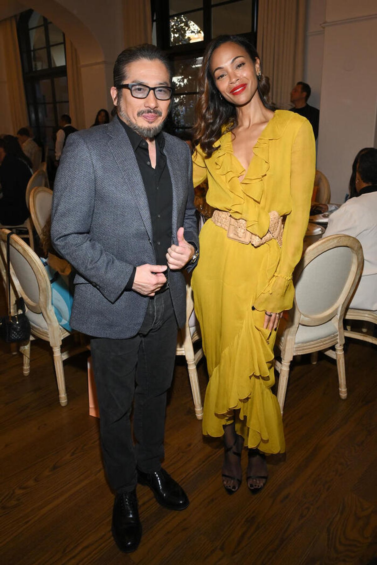 Hiroyuki Sanada, Zoe Saldana  at 