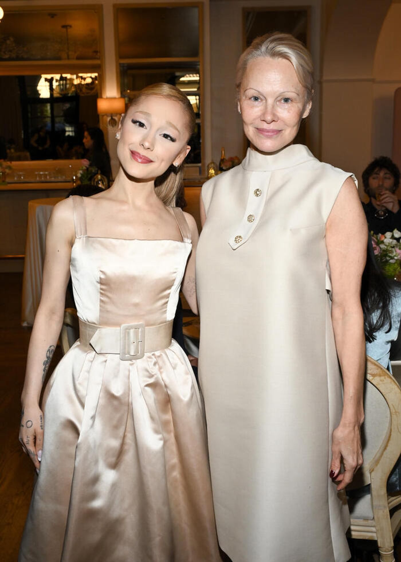 Photos: Ariana Grande, Pamela Anderson, & More at Golden Globes First-Time Nominee Celebration  Image