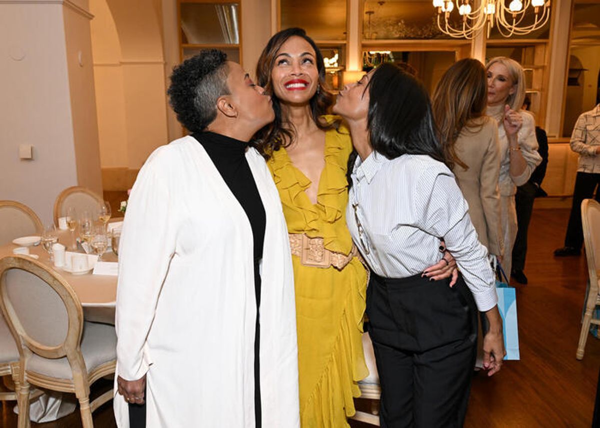 Mariel Saldana Nazario, Zoe Saldana, Cisely Saldana  at 