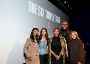 Ebony Obsidian, Kerry Washington, Nicole Avant, Tyler Perry and Katie Couric  Photo