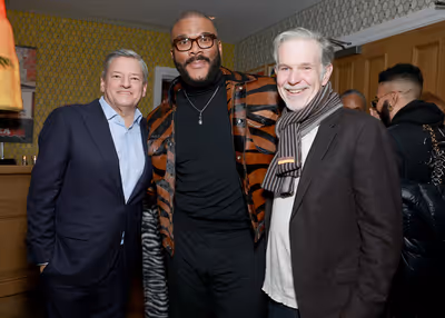 Ted Sarandos, Tyler Perry and Reed Hastings  Photo