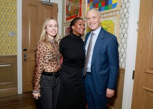 Emily Threlkeld, Nicole Avant and Harold Ford Jr.  Photo
