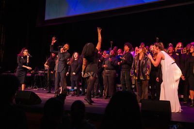 Treston J Henderson, Hannah Juliano, LaGuardia HS Gospel Choir and the Broadway Inspi Photo