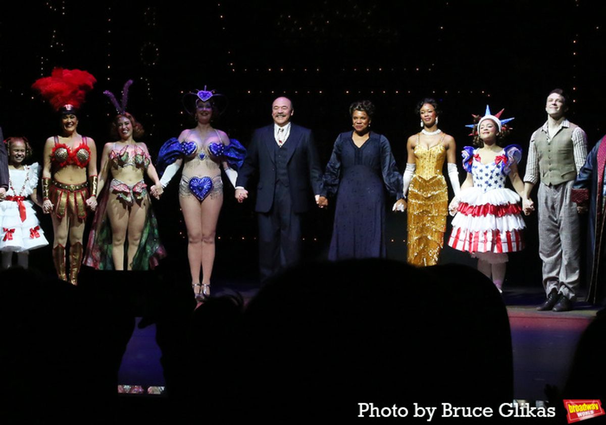 Jade Smith, Lili Thomas, Lesli Margherita, Mylinda Hull, Danny Burstein, Audra McDonald, Joy Woods, Jordan Tyson and Kevin Csolak at 