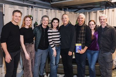The Company of Left on Tenth with Tom Hanks and Tony Goldwyn Photo