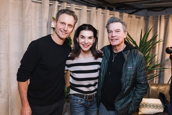 Tony Goldwyn, Julianna Margulies, and Peter Gallager Photo
