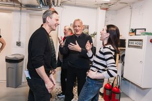 Julianna Margulies with Tom Hanks and Tony Goldwyn = Photo