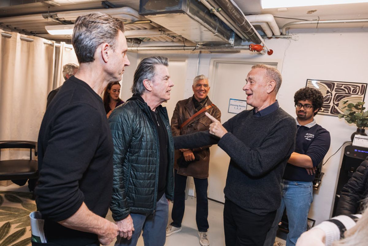 Peter Gallagher with Tom Hanks and Tony Goldwyn at 