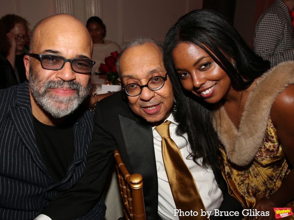 Jeffrey Wright, George C. Wolfe and Adrienne Warren at 