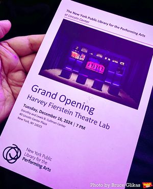 The Harvey Fierstein Theatre Lab Opening Program Photo