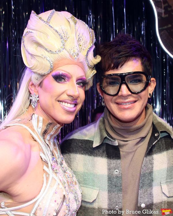Nick Adams and Adam Lambert  Photo