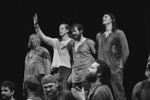 Wayne Duvall, Stark Sands, John Gallagher, Jr., and Adrian Blake Enscoe @ BroadwayWorld Wayne Duvall, Stark Sands, John Gallagher, Jr., and Adrian Blake Enscoe Photo