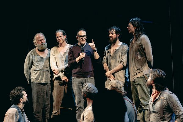 Wayne Duvall, Stark Sands, Michael Mayer, John Gallagher, Jr., and Adrian Blake Ensco Photo