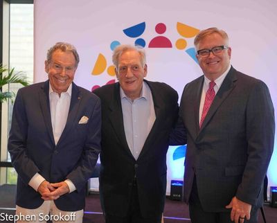 Bill Boggs, Alan Zweibel, Dave Lawrence, President CEO Cultural Council for Palm Beac Photo