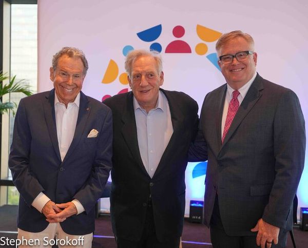 Bill Boggs, Alan Zweibel, Dave Lawrence, President CEO Cultural Council for Palm Beac Photo