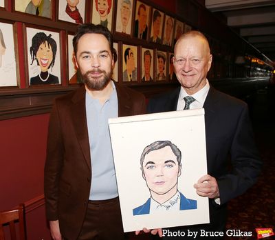 Jim Parsons and Sardi's Max Klimavicius Photo
