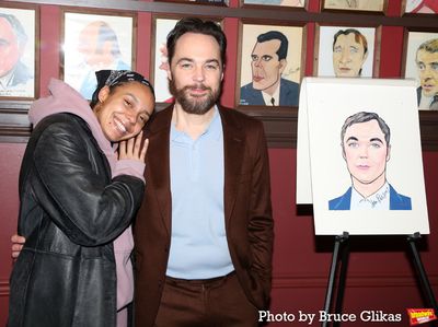 Safiya Kaijya Harris and Jim Parsons Photo