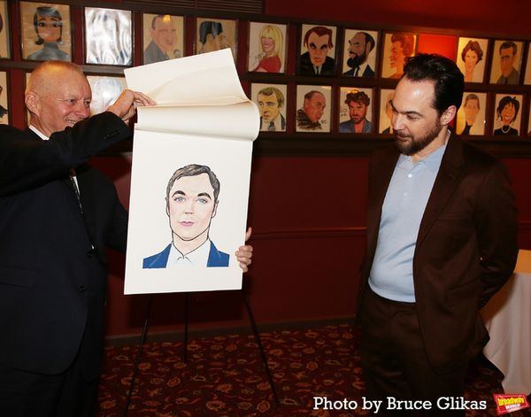 Sardi's Max Klimavicius and Jim Parsons Photo