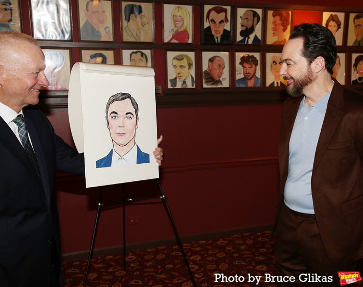 Sardi's Max Klimavicius and Jim Parsons at 