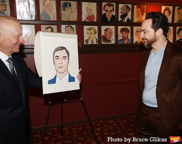 Sardi's Max Klimavicius and Jim Parsons Photo